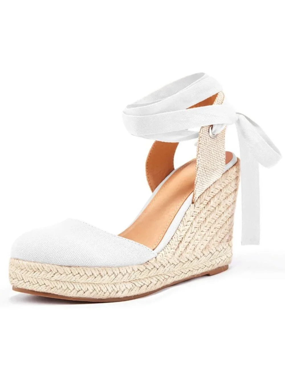 Stylish Women's Closed Toe Wedge Espadrilles Sandals with Ankle Strap - Summer